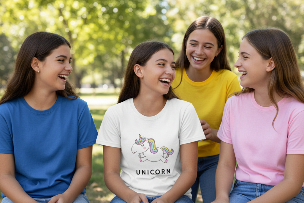 Girl's Crew Neck T-Shirt