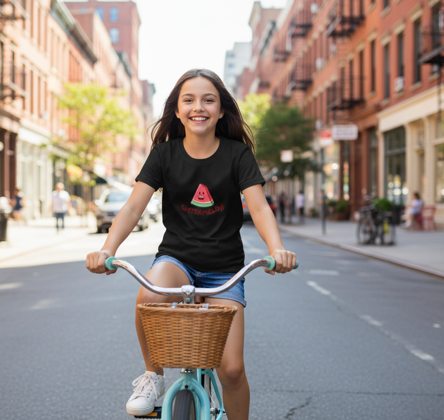 Girl's Crew Neck T-Shirt