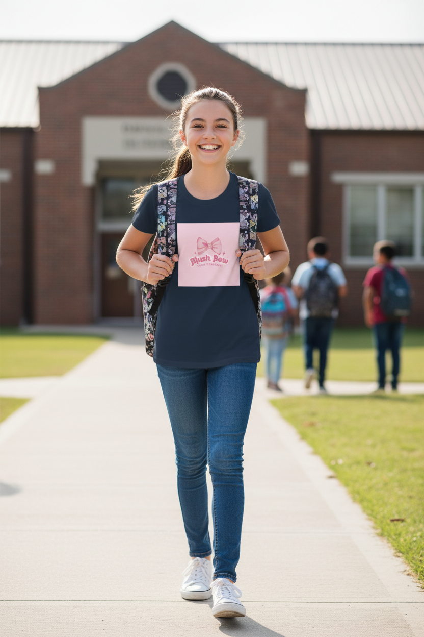 Girl's Crew Neck T-Shirt