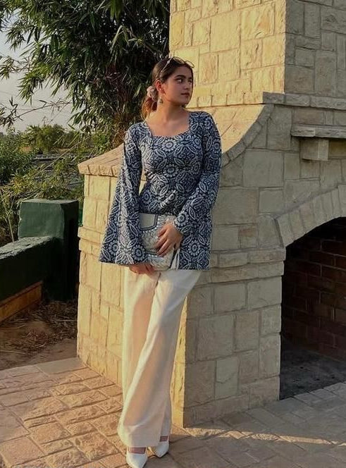 Stylish Most trendy Printed Kurti for girls and women
