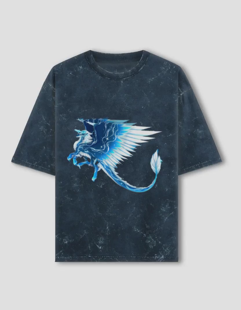 Unisex Acid Washed Oversized Tee